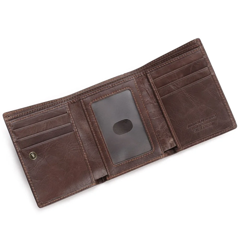 Ретро мужской модный кожаный кошелек со вставкой, мульти держатель для карт, клатч, Карманный Кошелек, кредитный ID, трехскладной кошелек