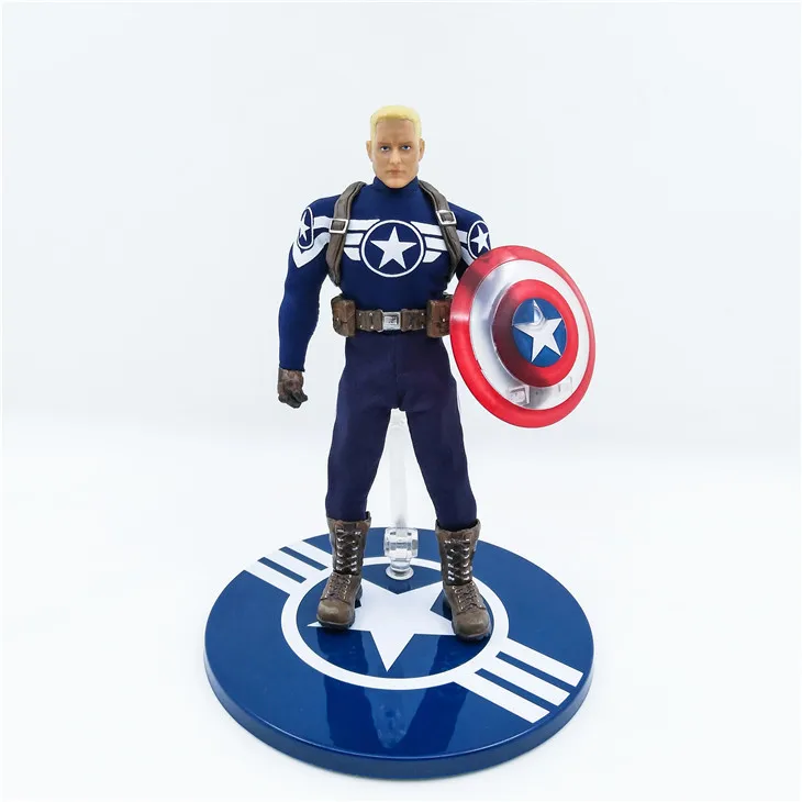 

Mezco Marvel Avengers Captain America Action Figure 1:12 Collective Toys Collection Model 6" 16cm