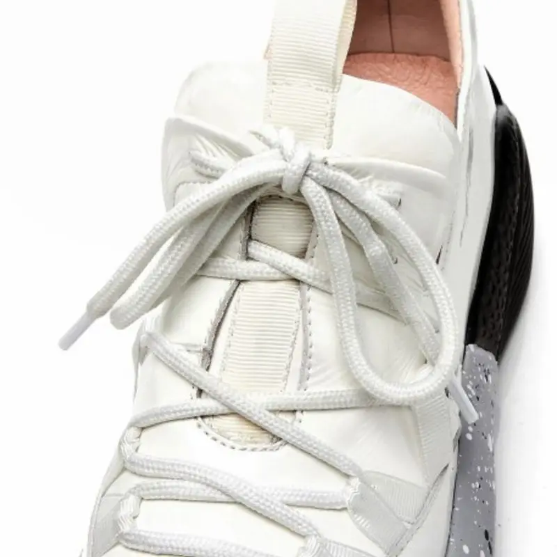 Mujer Primavera Casuales Nueva Zapatillas Vulcanizados Cuero Diario Zapatos Negro Tamaño Carzicuzin Vacaciones De 2019 Genuino Moda Deporte 35 blanco 39 z4XF5qw