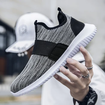 

YRRFUOT Fashion Men Casual Shoes Brand Light Breathable Mesh Shoes Soft Bottom Non-slip Plus Size45 46 Men Shoes Trend Sneakers