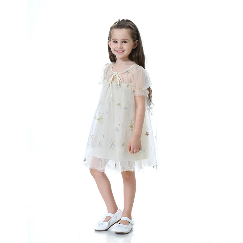 Girls Princess Sequin Stars Dress Kids Summer embroidery Tutu Dress Baby Mesh Birthday Formal Wedding Dress 1 2 3 4 6 7 8 9 Year Girls Princess Sequin Stars Dress Kids Summer embroidery Tutu Dress Baby Mesh Birthday Formal Wedding Dress 1 2 3 4 6 7 8 9 Year