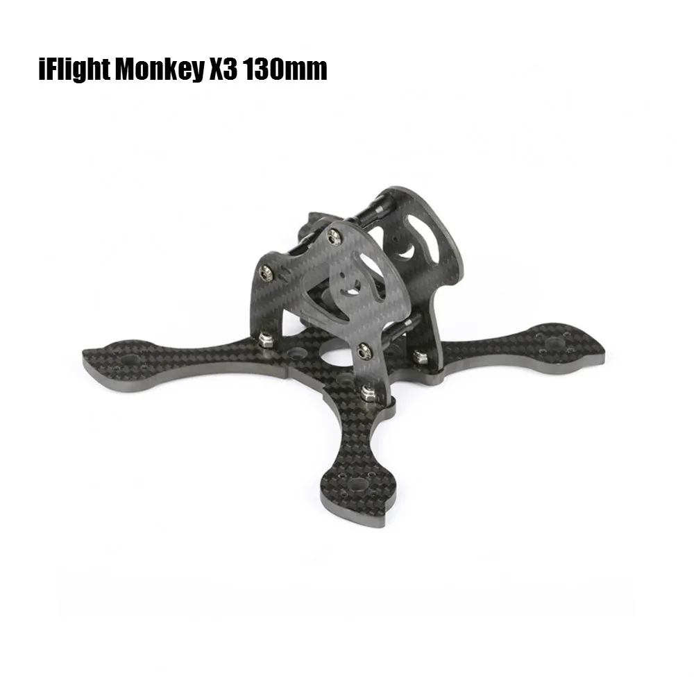 

IFLIGHT Monkey X3 130mm True X FPV Racing Quadcopter Frame Kit Compatible with 1306 1407 motor &Runcam Foxeer Micro FPV Camera