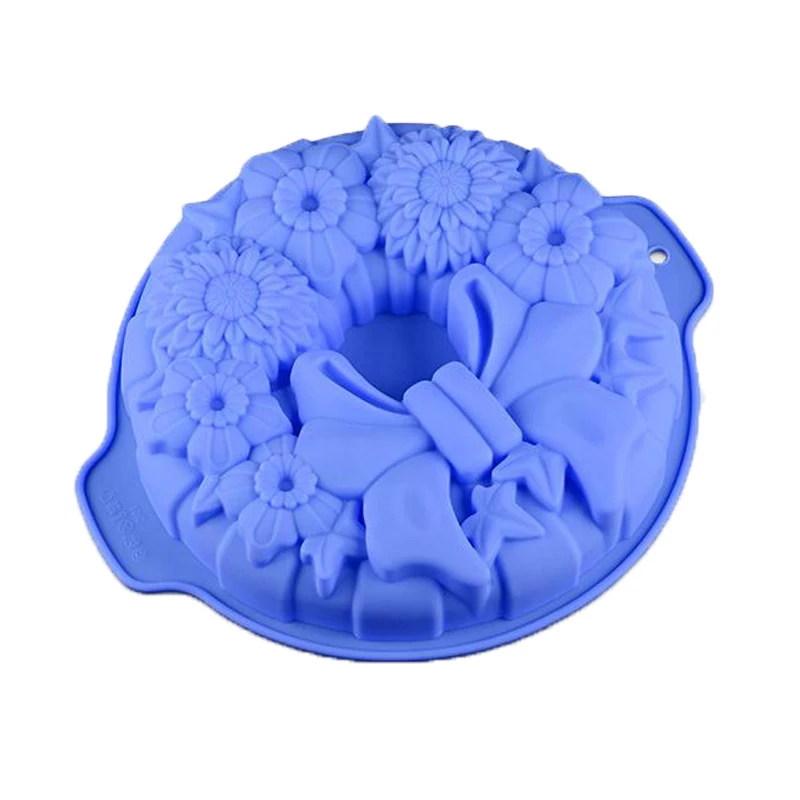 

Silicone Non-Stick Garland Flan Bow Shape Cake Mold For Pie Muffin Bread Bakeware Baking Pan Savarin Kouglof Angel Cakes