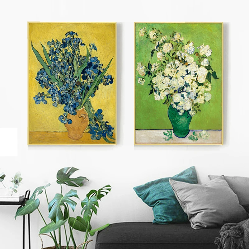 Sunflowers Canvas Poster Impressionism Art Painting Pastoral Wall Picture Print Living Room Decoration for Kitchen | Дом и сад