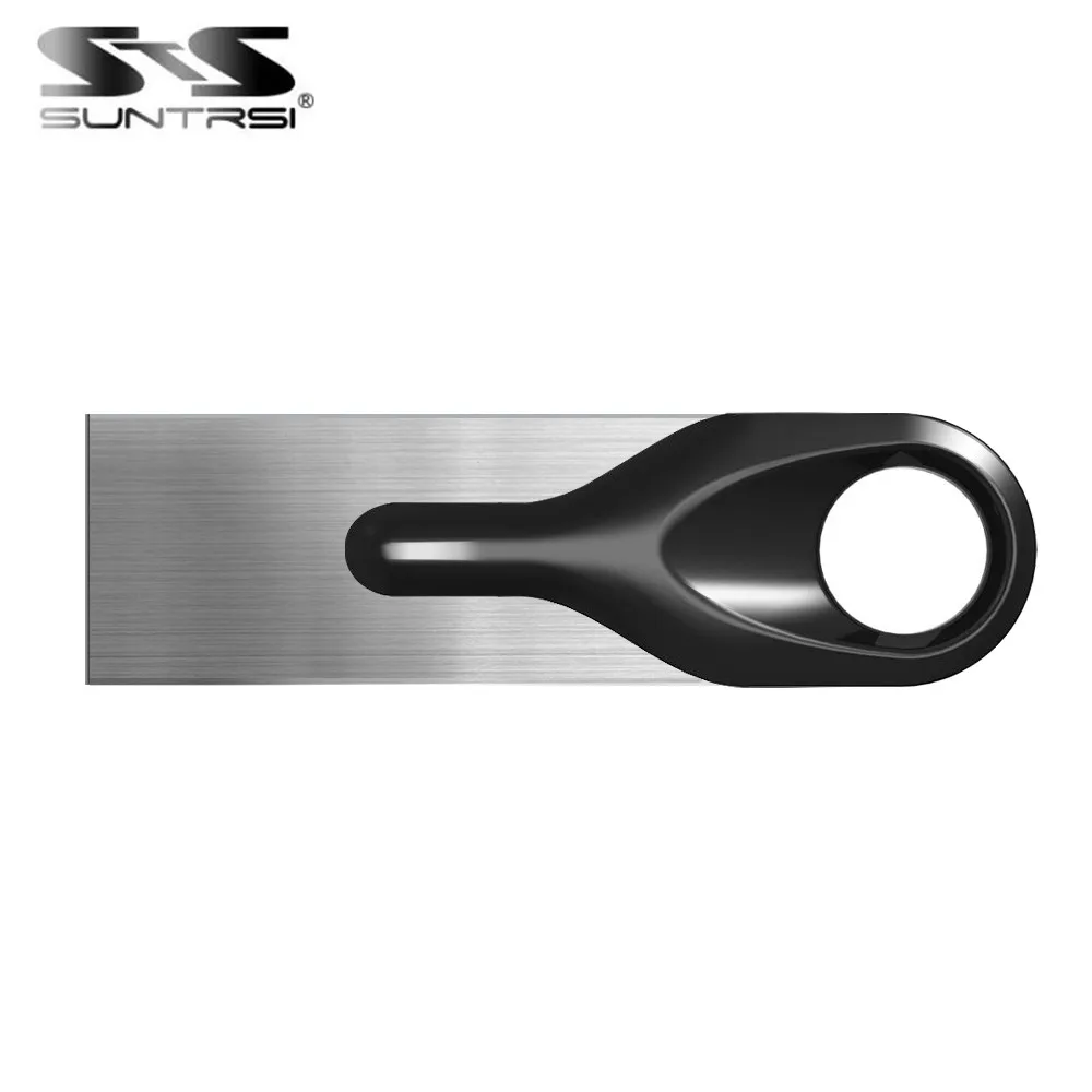 Suntrsi металлическая Флешка 8 Гб 16 USB флешка Высокая скорость USB2.0 32 64 Металлическая