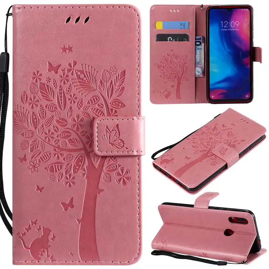 cell phone lanyard pouch Embossing Print Case For Xiaomi Mi A1 A2 A3 Lite Pocophone X3 NFC M3 F3 F1 Flip Wallet Case For Xiaomi Mi 5 6 7 8 9 10 11 Lite phone flip cover