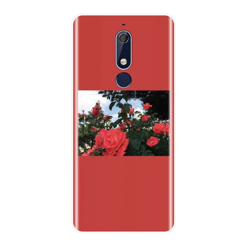 Задняя крышка для Nokia 2 1 3 5 6 7 силиконовый мягкий желтый цветочный чехол телефона