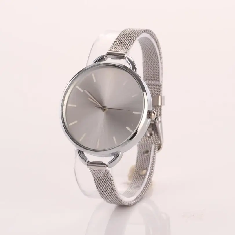 

Quartz Wristwatches Montre Femme Round Casual Simple Watches Women Stainless Steel Luxury Fashion Clock Ladies Watch Woman