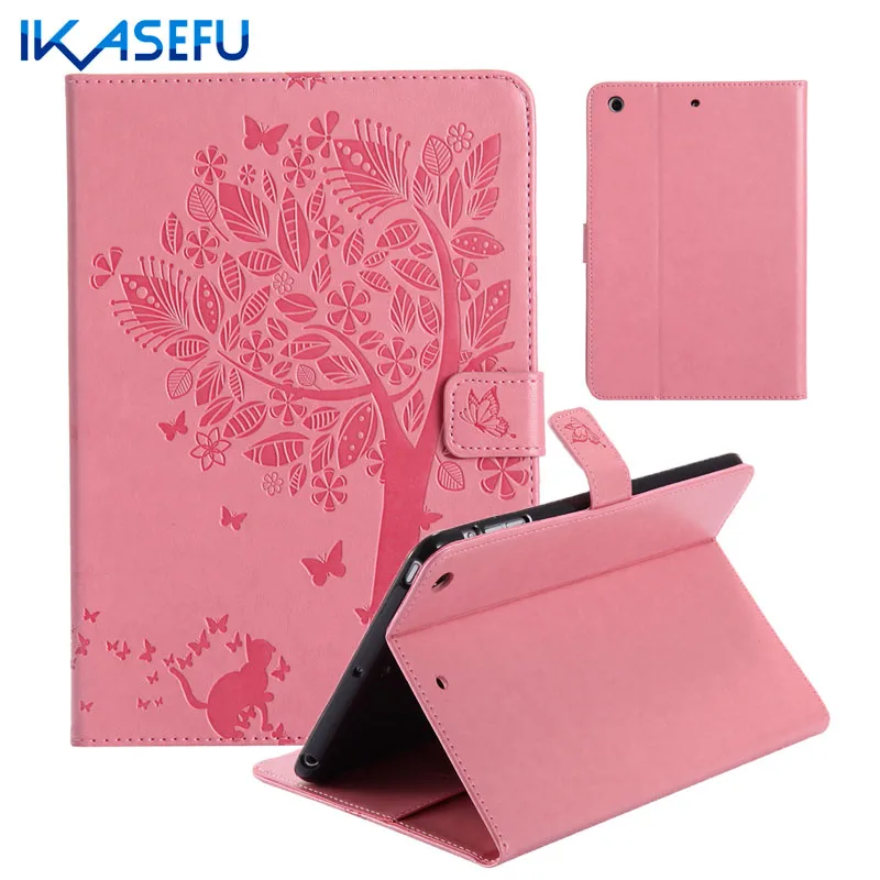 

IKASEFU Flip Stand Capa Case Cover for mini ipad mini 1 2 3 Fundas Coque pu Leather for ipad mini 3 2 1 I Pad TPU Silicone back