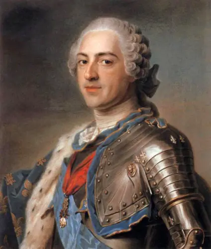 

100%Handmade Huge Oil painting Maurice Quentin de La Tour - Male portrait Louis XV in Armor