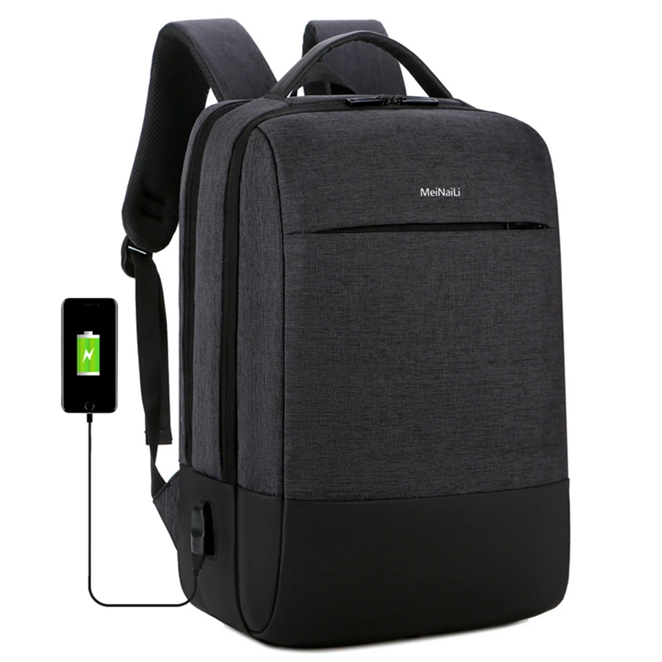 

Mens Backpack Business Backpacks 15.6 Inch Laptop Male Backpacking Waterproof USB Charging Bags Notebook Smart Bagpack Mochila