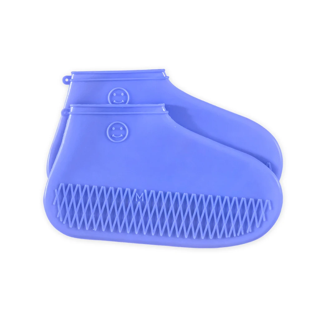 Sky Blue Прочные нескользящие походные силиконовые Бахилы для обуви дождевик портативный многоразовый водонепроницаемый прочный легкий чистый утолщенный уличная защита - Цвет: Sky Blue
