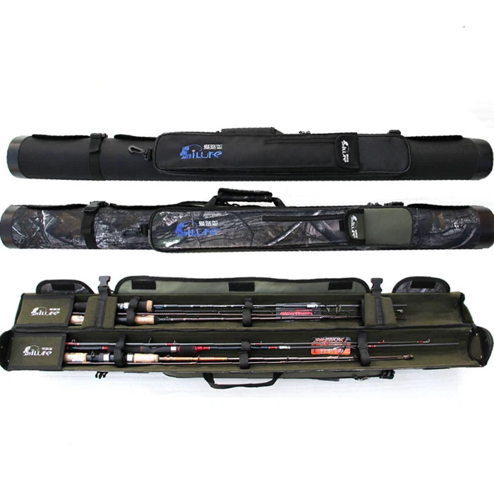 Высококлассные наполовину открытые приманки Рыболовная Удочка сумка жесткая трубка ПВХ 1,2 м 1,3