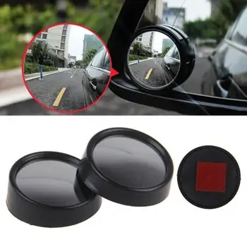 

2 Pcs 360 Degree Framless Blind Spot Mirror Car Adjustable Rearview Blind Spot Side Rear View Convex Wide Angle Mirror