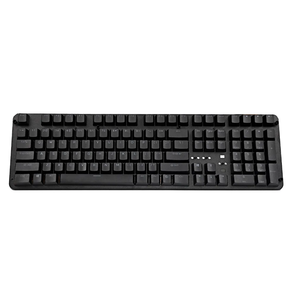 YMDK PBT Black White OEM Profile 108 Key Douhle Shot Shine Through Keycap For Corsair Logitech Razer Coolermaster