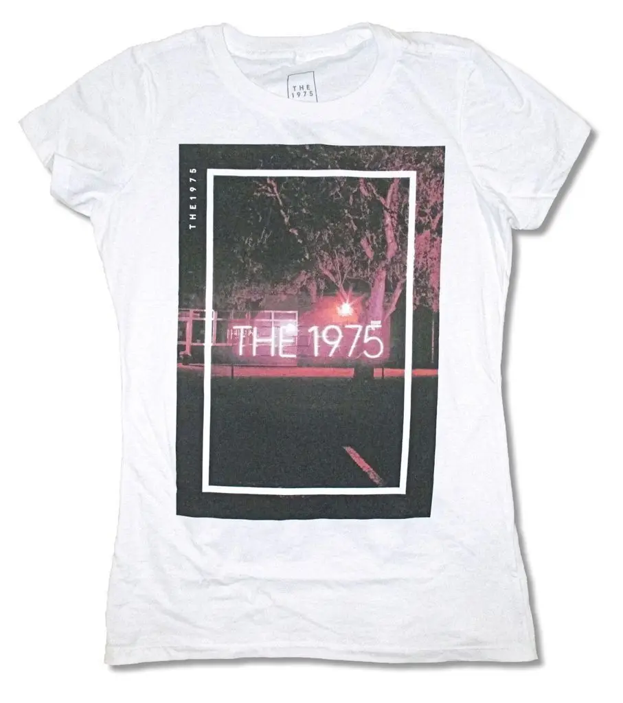 The 1975 Tree Girls Juniors White T Shirt New Official |