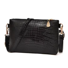 women bag Handbags 2017 Hot Selling Women Fashion Crocodile Pattern Shoulder Bag Small Tote Ladies Female High Grade Bags A8