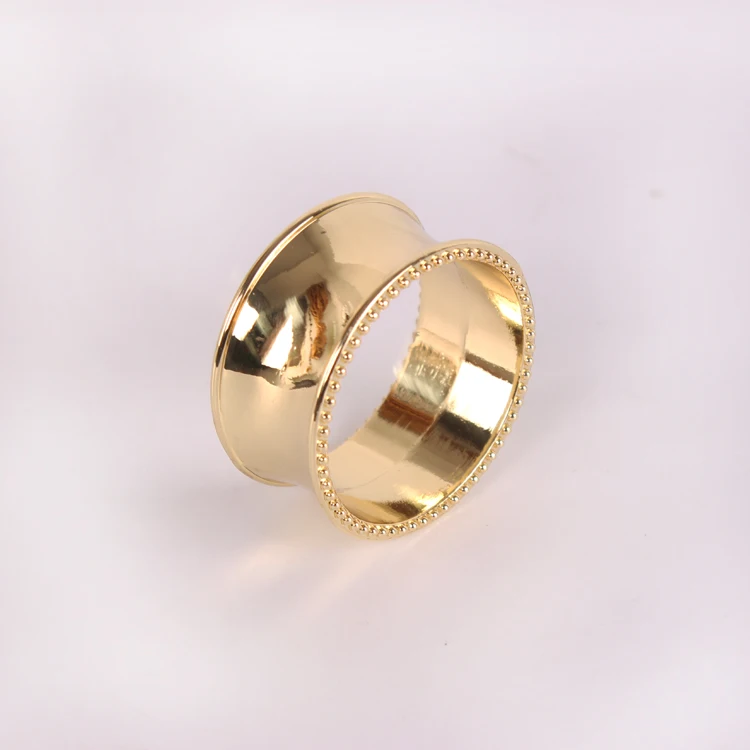10 шт./лот кольцо для салфеток с бусинами для отелей, круглый золотой и серебряный шарф, корейский шарф для салфеток, банкетное кольцо для салфеток