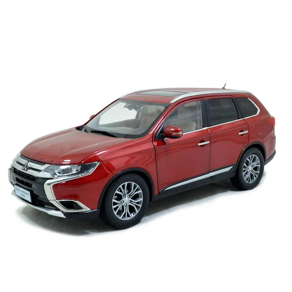 Paudi модель 1/18 1:18 Масштаб Mitsubishi Outlander красная литая модель автомобиля Игрушечная модель автомобиля открываются двери - Цвет: Red