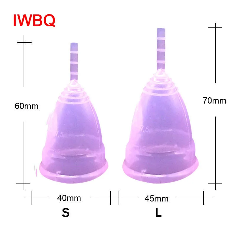 IWBQ Красота и здоровье леди чашки мягкий колетор менструальные многоразовые прокладки чашки Медицинские силиконовые менструальная чаша период 1 шт моющиеся