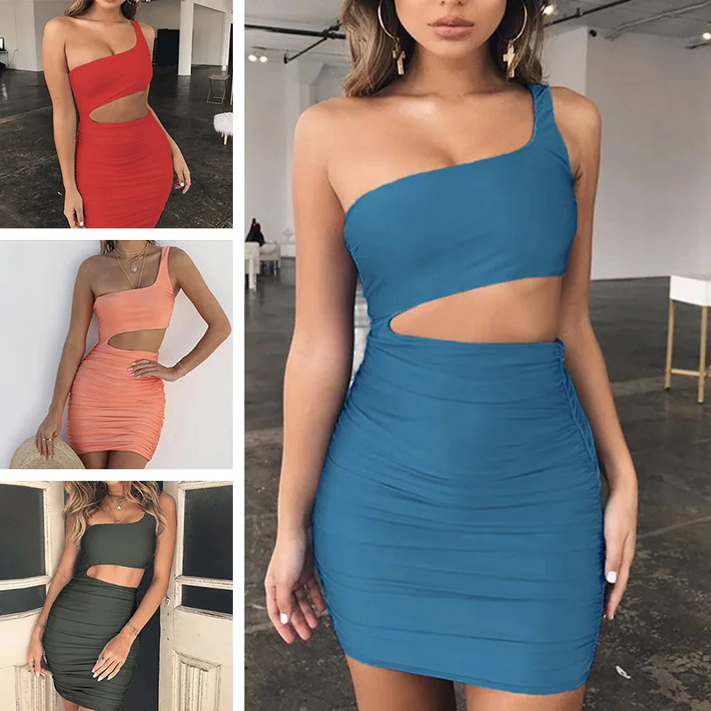 

Bodycn Bandage Backless Dress Club Party Dress Summer Women Mini Hollow Out Dresses TT@88