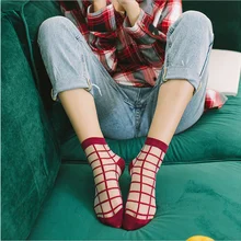 5 пар Женские носки новые модные носки женские мягкие милые длинные носки для женщин сетчатые тонкие носки