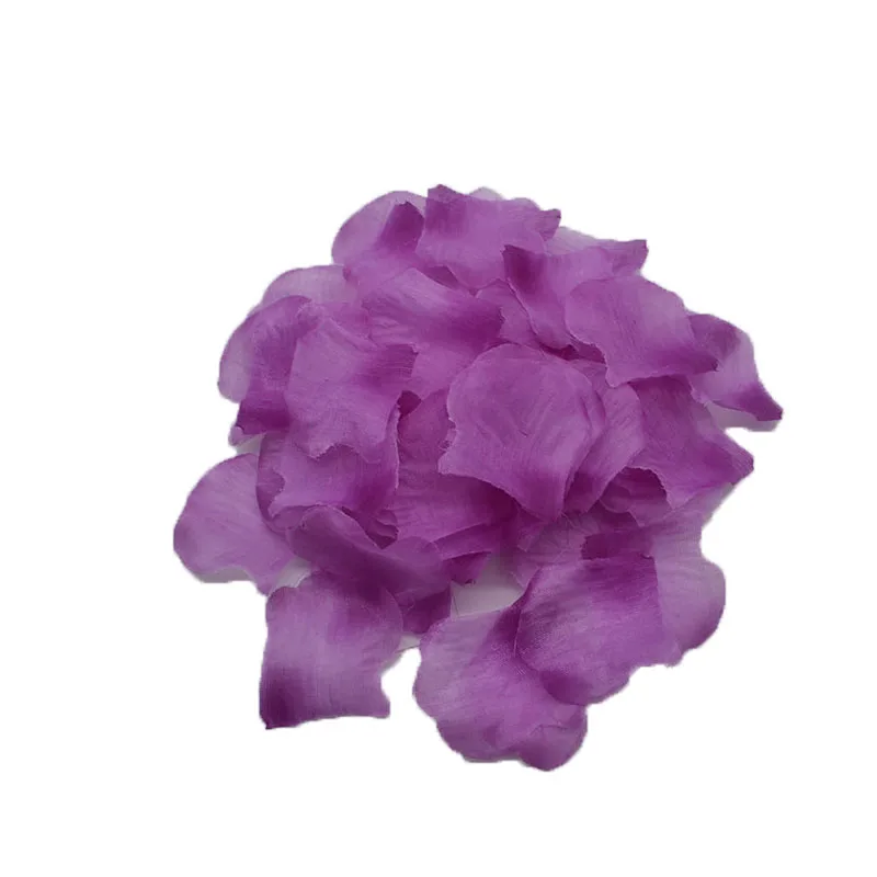 500 шт./лот Лепестки розы ручной работы шелковые искусственные цветы полиэстер розовый в виде цветочных лепестков для свадьбы конфетти разбрасывать аксессуары - Цвет: F37