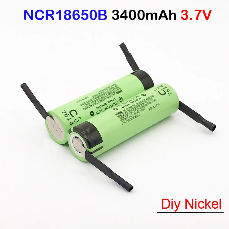 

18650 battery New Original 18650 3.7 v 3400 mah Lithium Rechargeable Battery NCR18650B with diy nickel 18650 3400mah ma9