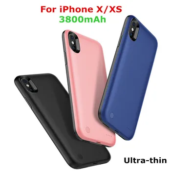 

KQJYS 3300mAh Protable Battery Power Case For iPhone XS Battery Case External Power Bank Battery Charger Cases For iPhone X XS