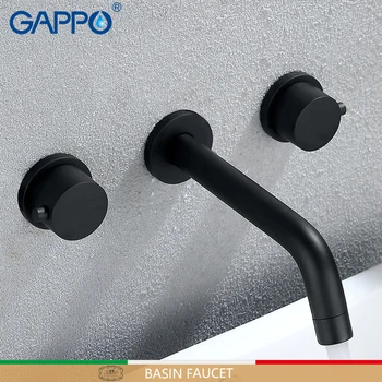 

GAPPO basin Faucets black bathroom water taps waterfall faucet water mixer taps wall mounted basin sink faucet