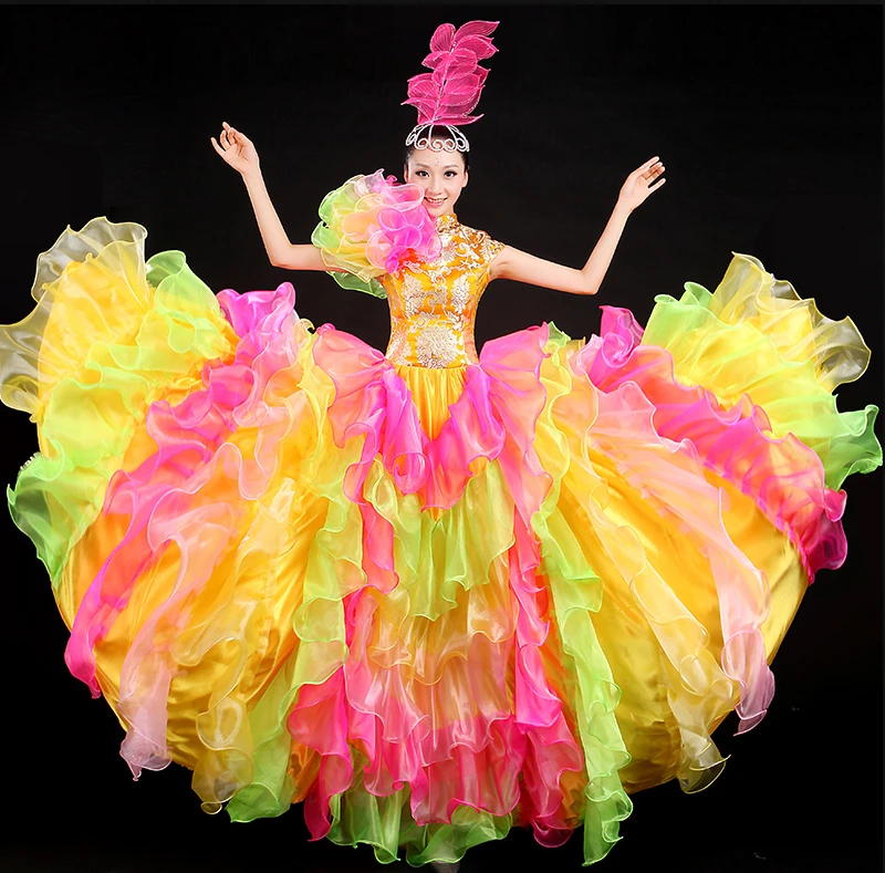 花ダンスドレス用女性音楽ダンスフェスティバルパフォーマンス服中国国家ダンス衣装のための女性 Dance Costume Clothing Chinesechinese Dance Costumes Aliexpress 花ダンスドレス用女性音楽ダンスフェスティバルパフォーマンス服中国国家ダンス衣装のための女性 Dance Costume Clothing Chinesechinese Dance Costumes Aliexpress