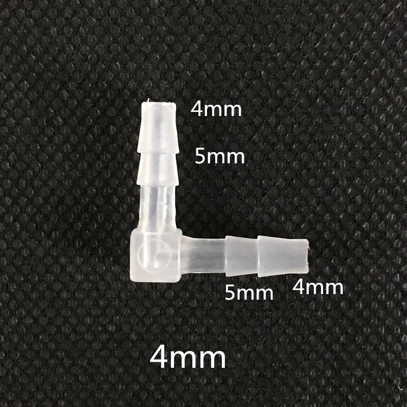 4 мм~ 20 мм пластиковый шланг 90 градусов одинаковые Локоть Разъемы для аквариума воздушный насос адаптер фитинги