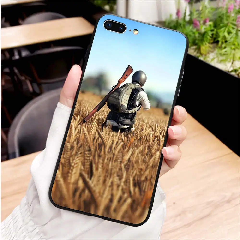 PlayerUnknown's Battlegrounds PUBG Мягкий Силиконовый ТПУ чехол для телефона iPhone MAX XR XS X10 5s 5SE 6 6 S 6 6splus 7 8 7 8 Plus - Color: TPU