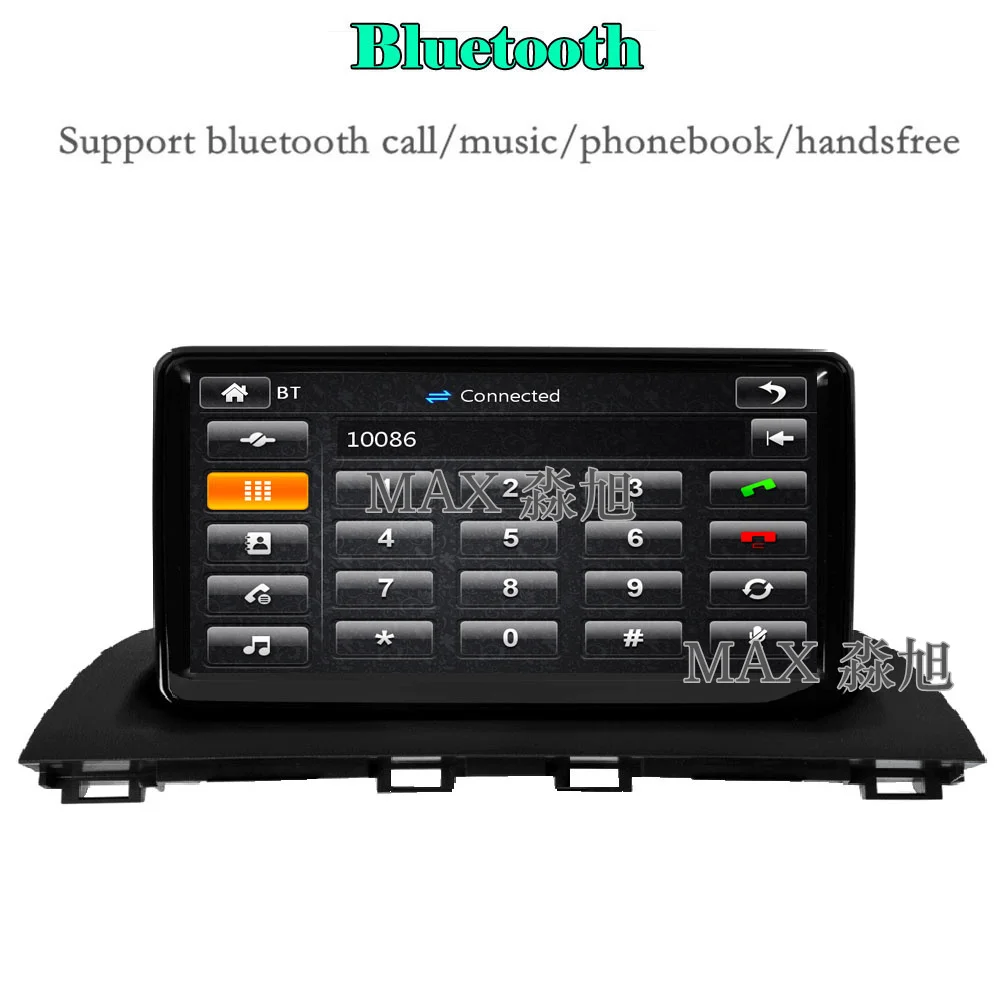 Sale MAX 9" Car Radio GPS Navigation System For Mazda CX-4 Bluetooth Call/Music Free Map Steering wheel control 1080P 3G 2