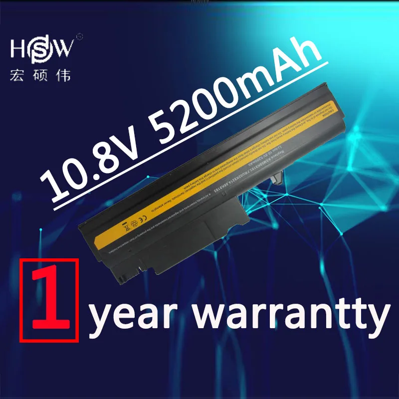 HSW 5200 мАч ноутбука Батарея FRU 08K8193 для IBM lenovo ThinkPad R50 R50E R50P R51 R51e R52 T40 T40P T41 t41P T42 T42P T43 T43P