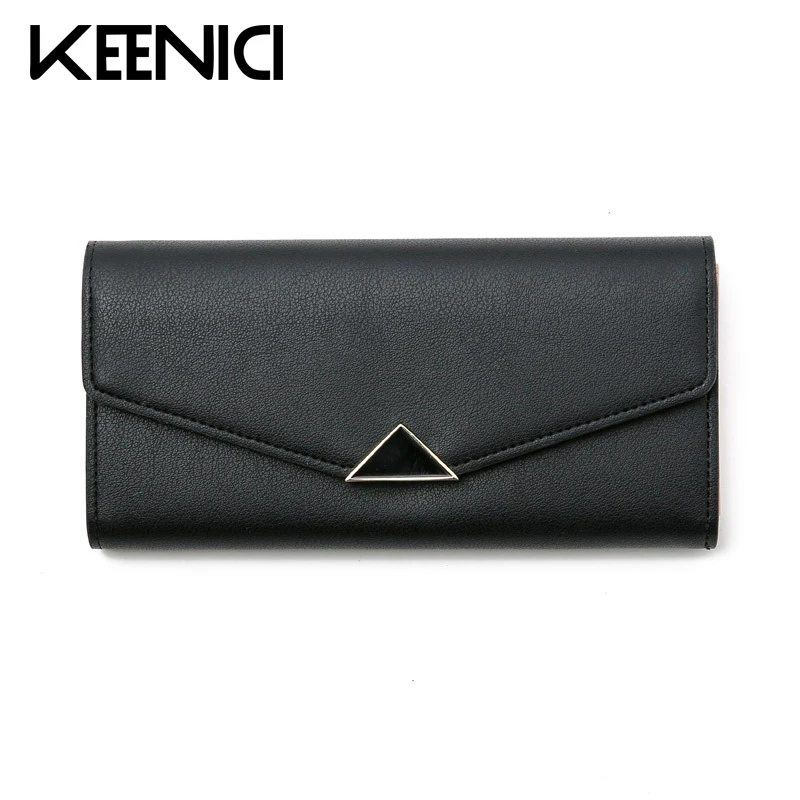 Black Ladies Wallet Long Fashion Lychee Matt Multi-functional Woemn Wallets PU Leather Card Holder Lady Clutch Women Purses QL