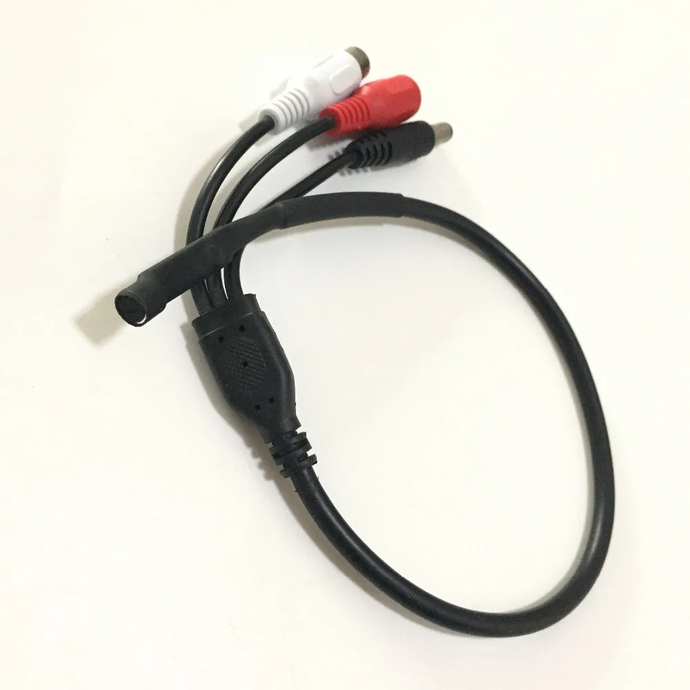 4Pcs Ad Alta Sensibilità Audio Pick Up CCTV Microfono Wide Range Mic Audio Mini Microfono Con DC 12