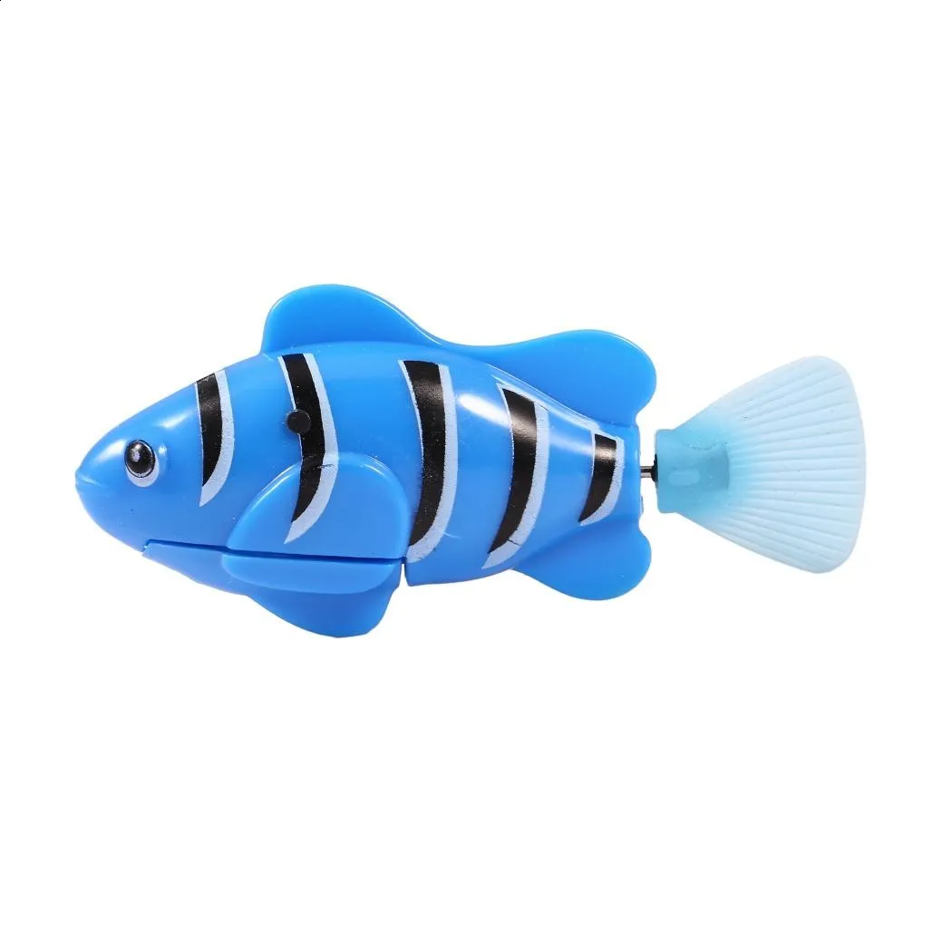 New 1PC Plastic LED Light Up Simulation Fish Kids Toys Home Fish Tank