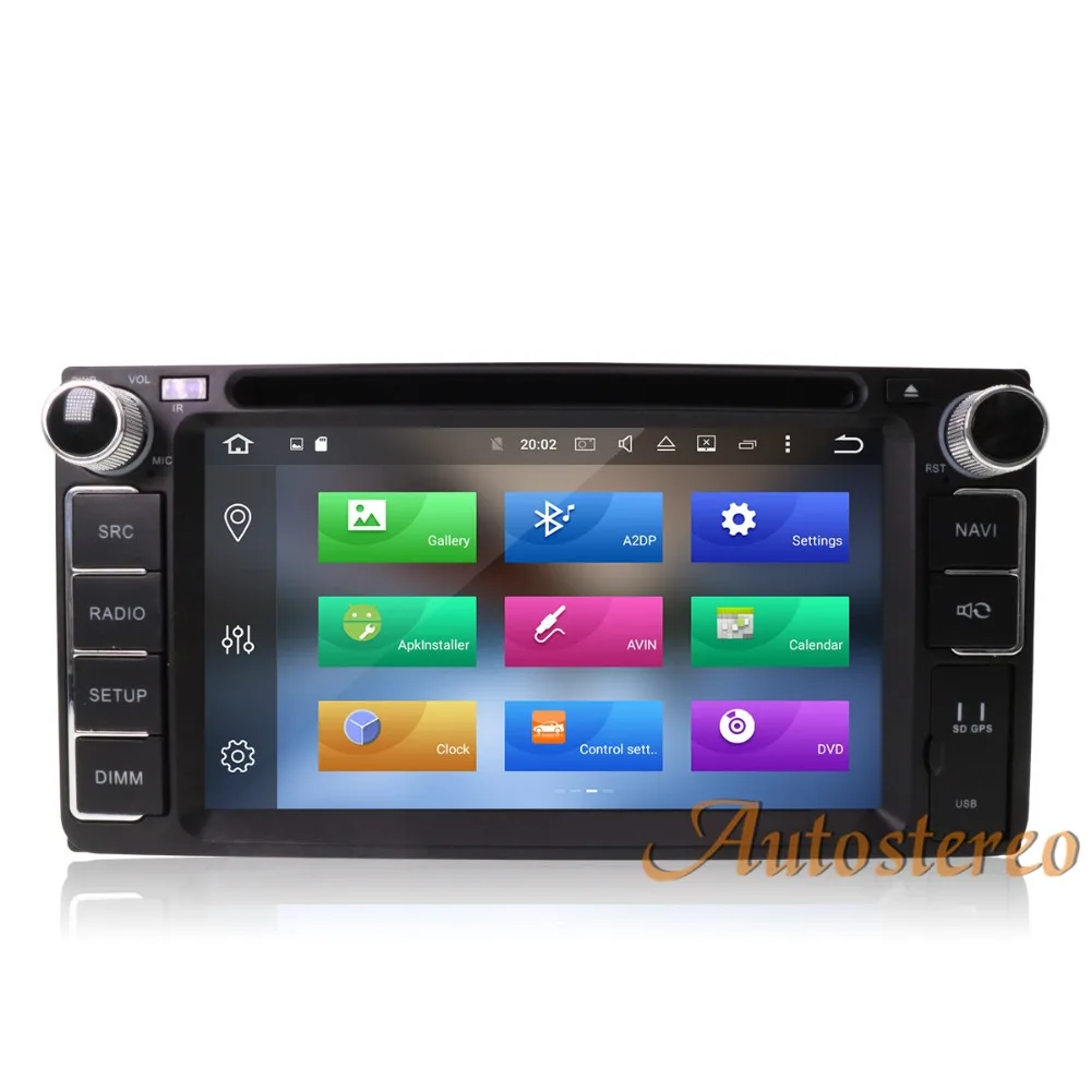 Discount Pure Android8 8 core Android7 Car DVD Player GPS Navigation Multimedia For Toyota Most of 2DIN 200*100 Radio Stereo Auto Unit 3
