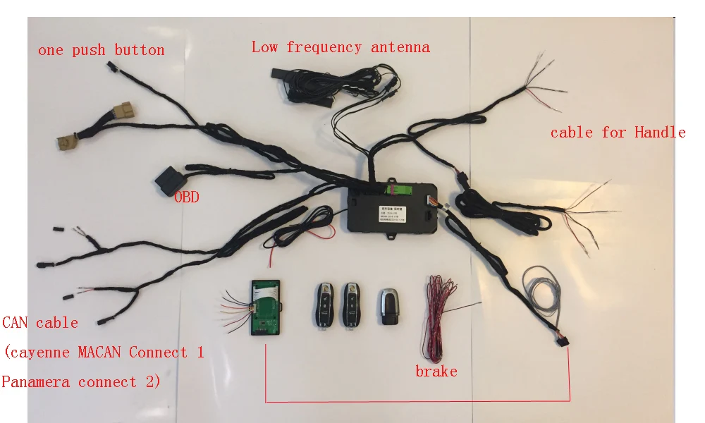 Для Porsche Cayenne/MACAN/Panamera добавьте кнопочную систему start stop и PKE Keyless GO Entry протокол