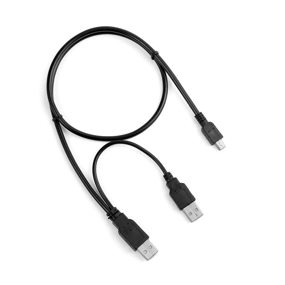 USB Y Charger Data Sync Cable Cord Lead for Maxtor 2.5" Portable Hard Drive Disk
