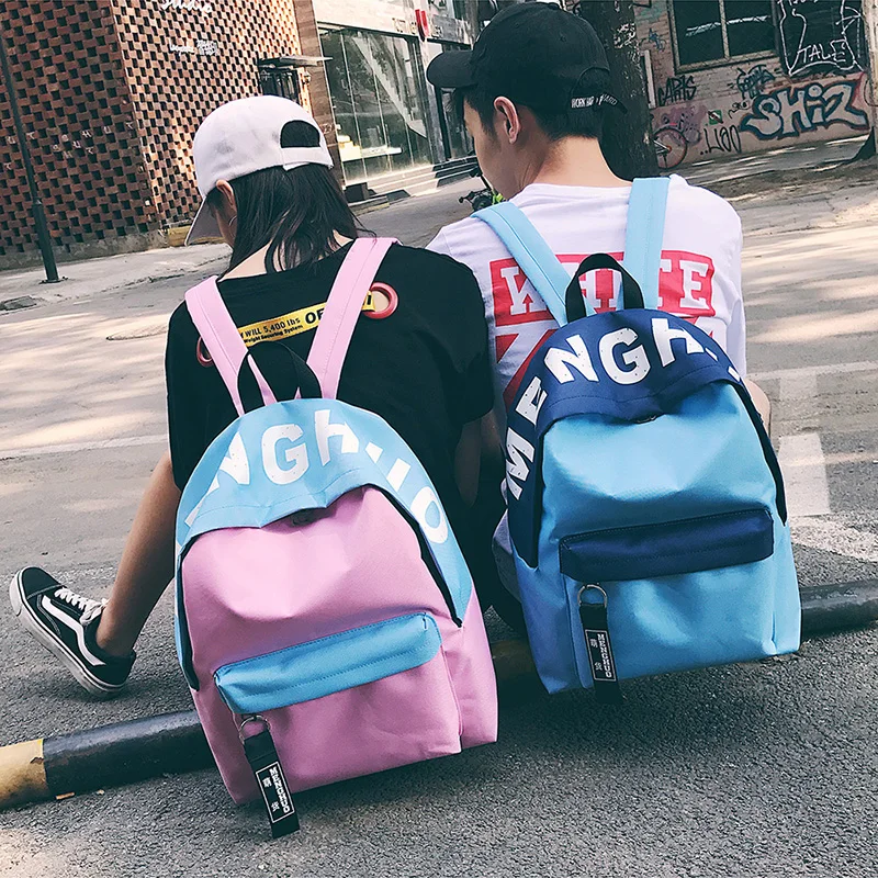 Menghuo 2016 New Design Unisex Women Luminous Backpacks 5 Colors Men Backpack Canvas School Bags For Teenagers Backpack Mochila (45)