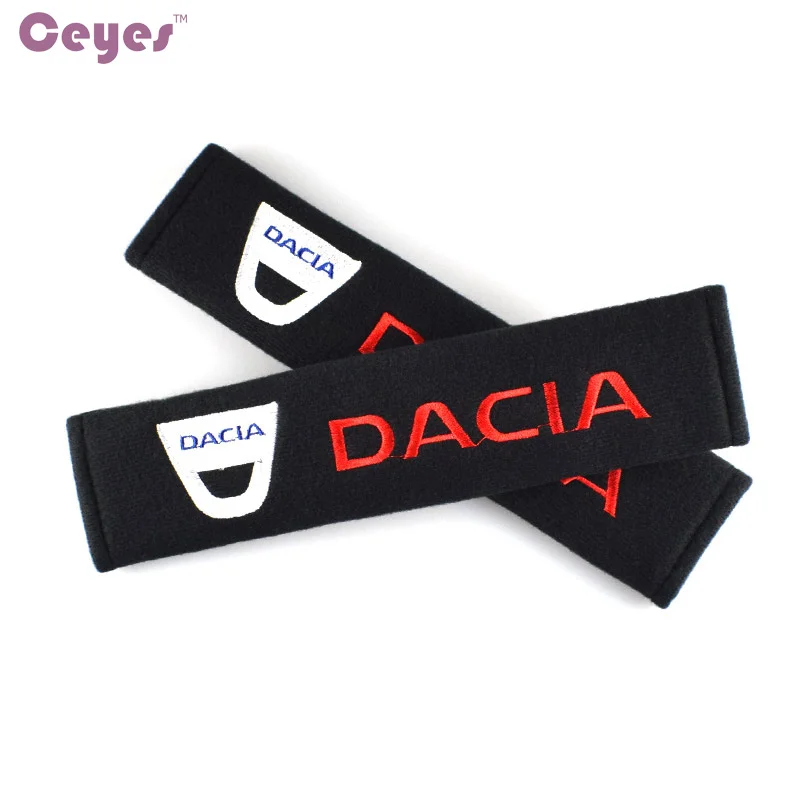 Ceyes Car Styling Auto Protect Shoulders Seat Belt Cover Case For Dacia Duster Logan Sandero Lodgy Pads Accessories Car-Styling |