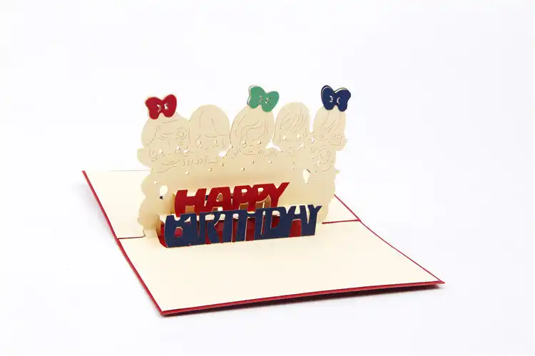 ynaayu 1pcs 3d happy birthday greeting cards handmade design words birthday cards