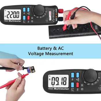 

BSIDE ADM92 Handheld Tester RMS True TRMS Digital Multimeter Auto Range 6000 Counts with Live Wire Check Temperature Hz NCV