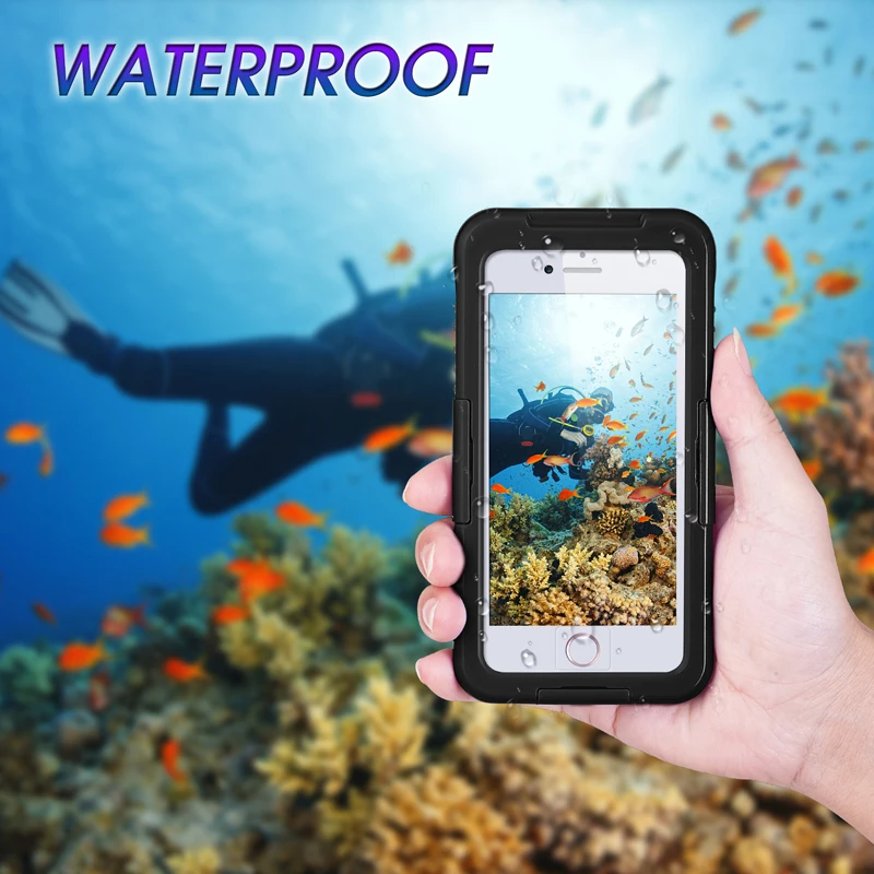 Для samsung S9 S8 S10 Plus S10E плавание двойное использование вода/грязь/ударопрочность для iphone 6 7 8 Plus X XS чехол для MAX XR водонепроницаемые сумки