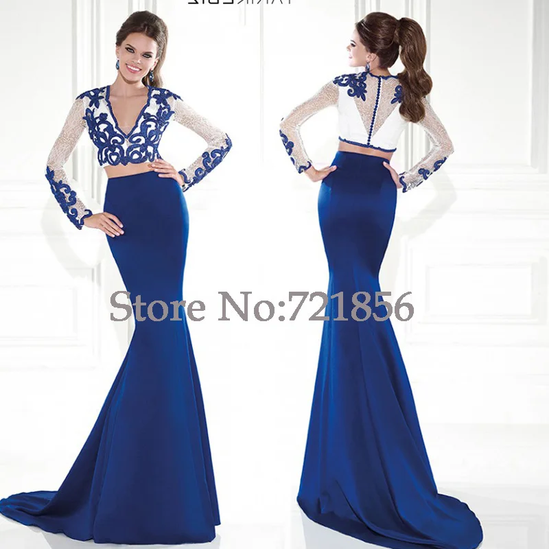 tarik ediz long sleeve gown