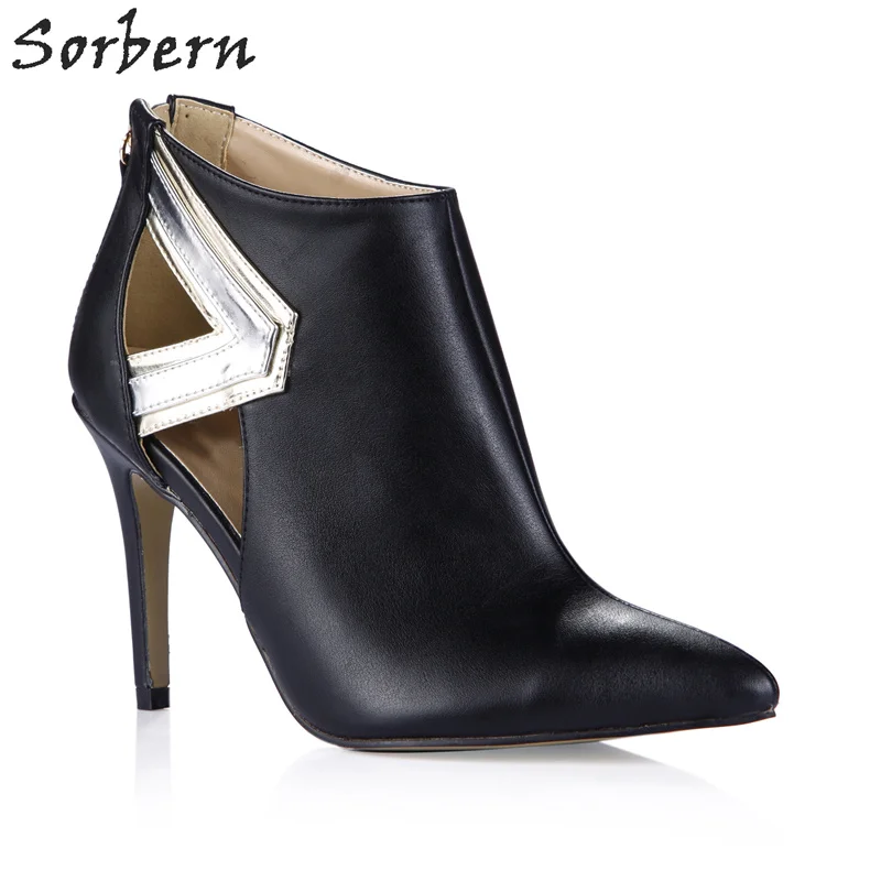 

Sorbern Sexy Hollow Out Pointed Toe Women Pump High Heels Evening Shoes Women'S Black Shoes Custom Colors Women Shoes Size 10