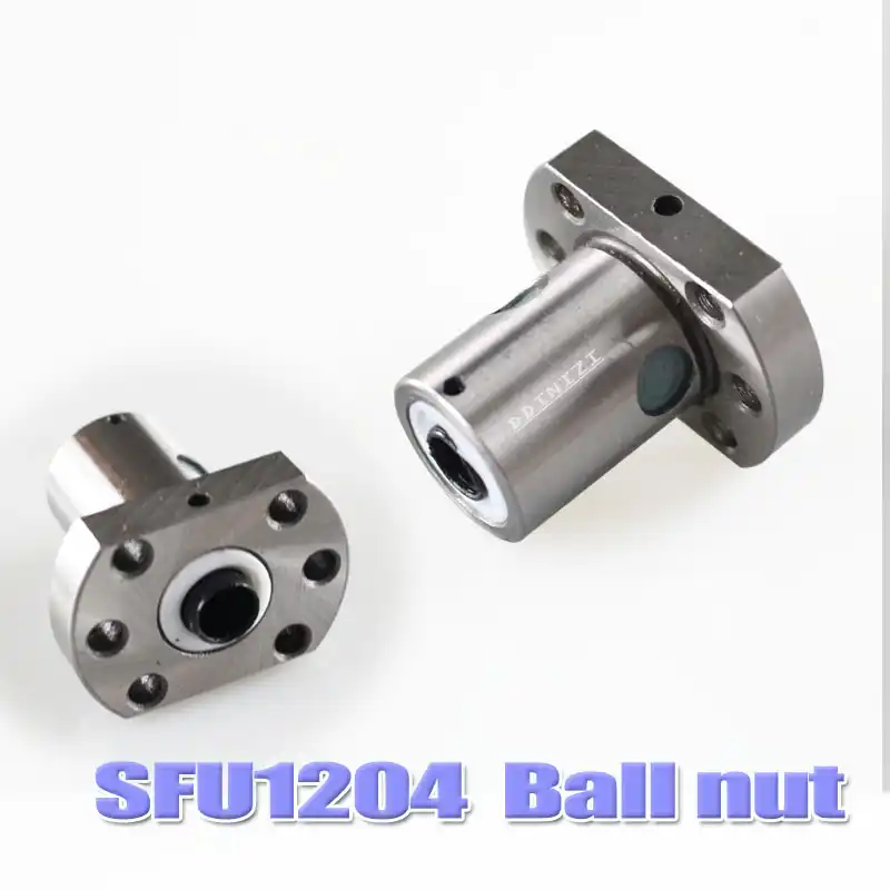 ADUCI 1set SFU1204 L500mm Rolled Ball Screw CNC C7 with 1204 Flange Single Ball Nut for BK//BF10 End Machined CNC Parts SFU1204-L-500mm