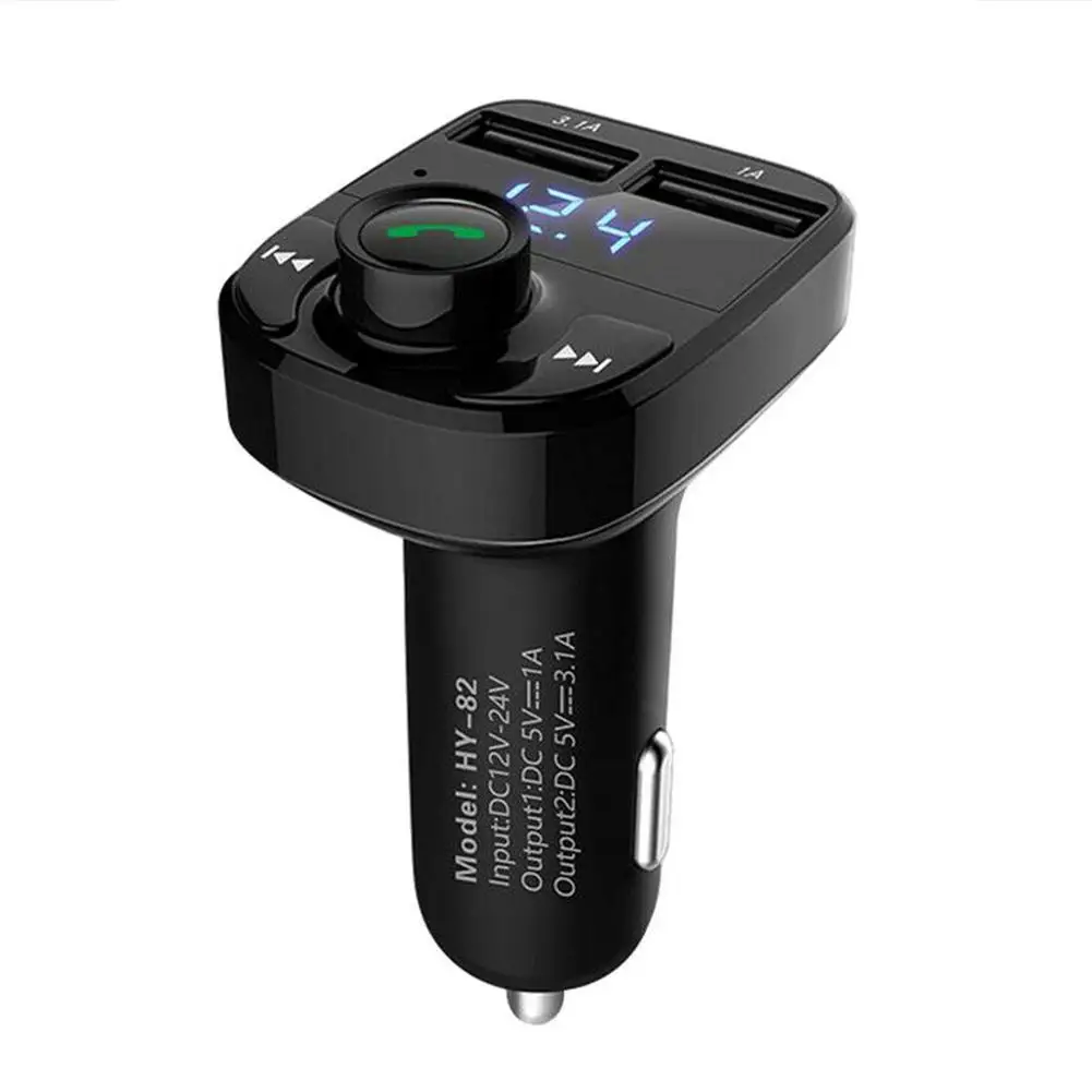 FM передатчик Bluetooth автомобильный комплект MP3-плеер светодиодный двойной USB 4.1A автомобильное зарядное устройство дисплей напряжения Micro SD TF воспроизведение музыки